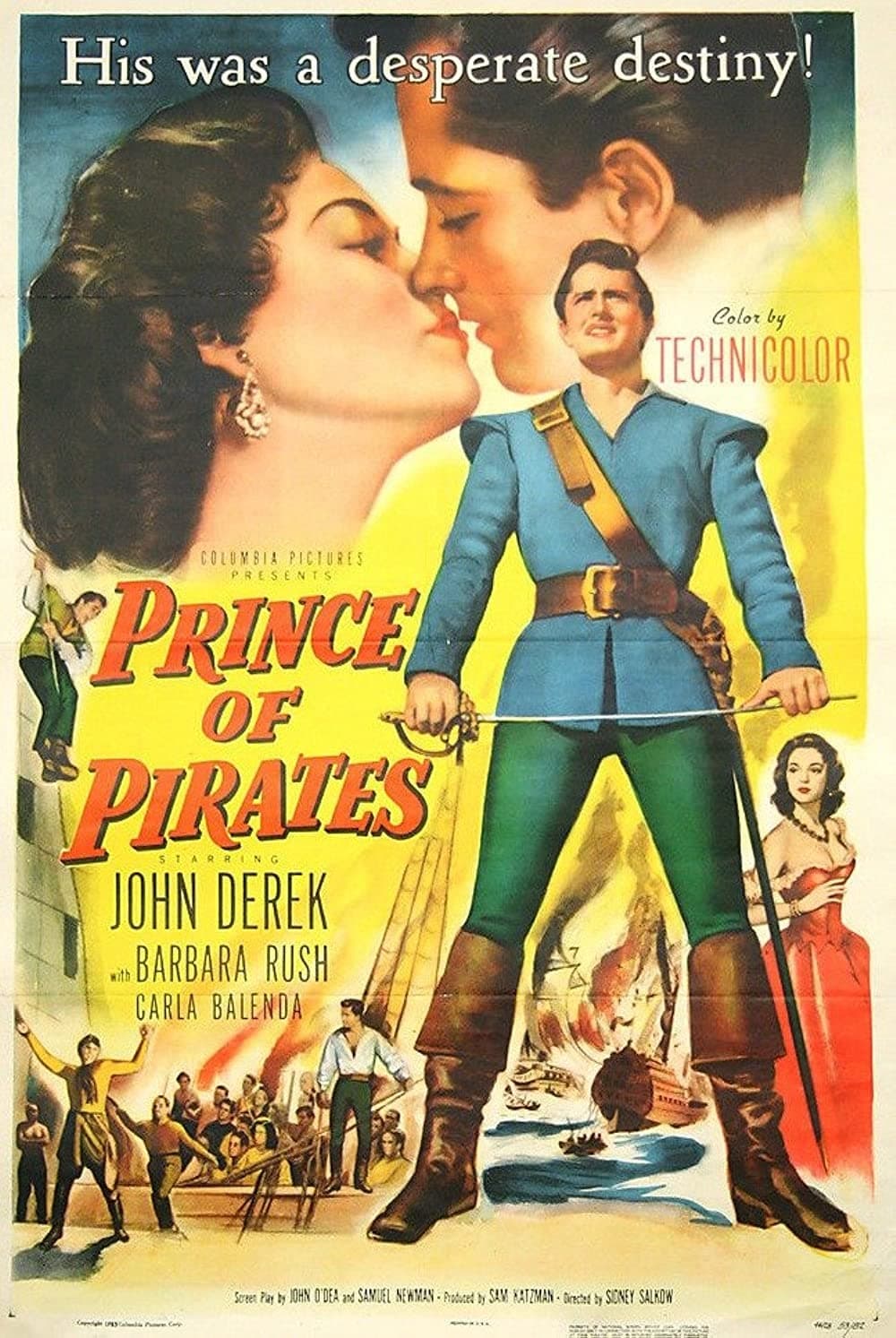 Prince of Pirates (1953) постер