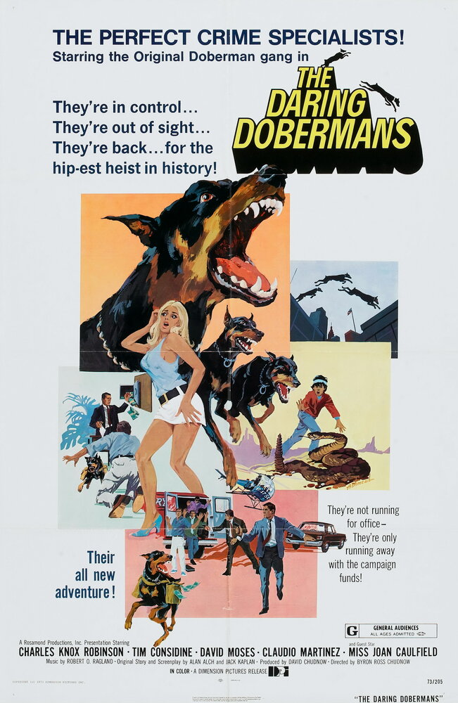 Отважные доберманы (1973) постер