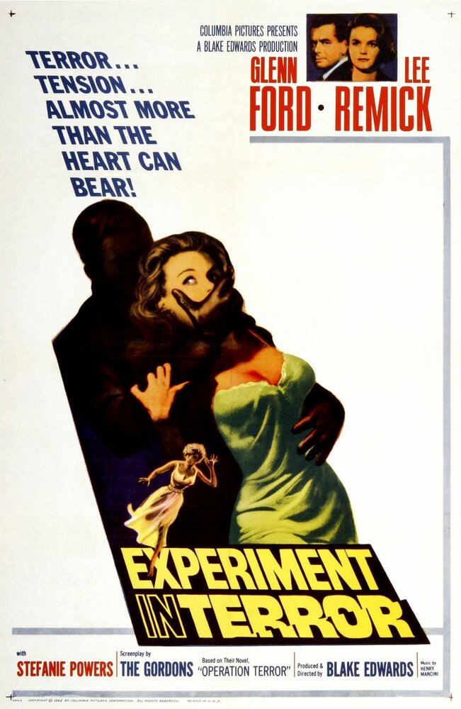 Эксперимент с ужасом (1962) постер