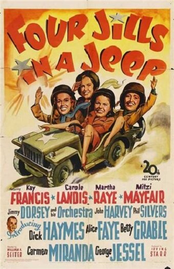 Четыре девушки в джипе (1944) постер