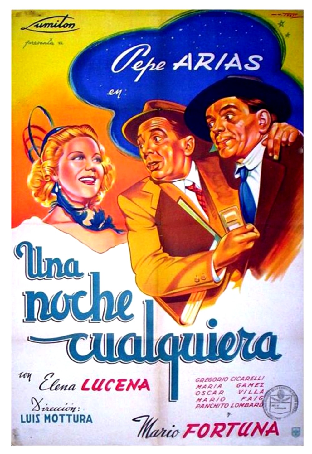 Una noche cualquiera (1951) постер